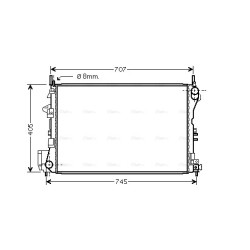 AVA Radiator AVA QUALITY COOLING OL2339 OE Ref 1300 246