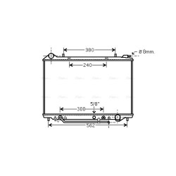 AVA Radiator AVA QUALITY COOLING OL2405 OE Ref 1302100