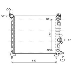 AVA Radiator AVA QUALITY COOLING OL2567 OE Ref 13283250