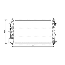 AVA Radiator AVA QUALITY COOLING OL2599 OE Ref 1300327