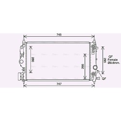AVA Radiator AVA QUALITY COOLING OL2687 OE Ref 13393984