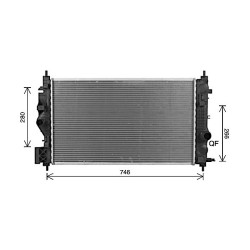 AVA Radiator AVA QUALITY COOLING OL2701 OE Ref 13421311