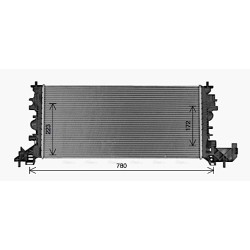 AVA Radiator AVA QUALITY COOLING OL2703 OE Ref 13453907 AVA QUALITY COOLING
