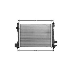 Radiator AVA QUALITY COOLING OL2706 OE Ref 95437450