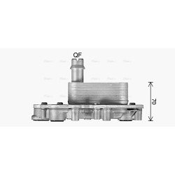 AVA Engine Oil Cooler AVA QUALITY COOLING OL3742H OE Ref 55501530 AVA QUALITY COOLING