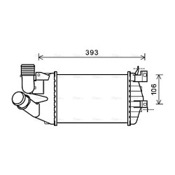 AVA Intercooler AVA QUALITY COOLING OL4584 OE Ref 6302 072