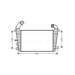 Intercooler AVA QUALITY COOLING OL4585 OE Ref 6302 082