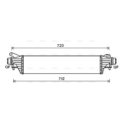 Intercooler AVA QUALITY COOLING OL4661 OE Ref 1302314