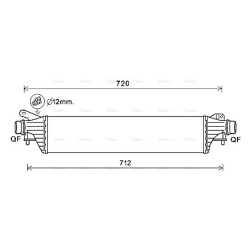 Intercooler AVA QUALITY COOLING OL4663 OE Ref 13440207