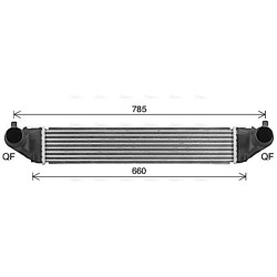 AVA Intercooler AVA QUALITY COOLING OL4713 OE Ref 39109104