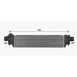 AVA Intercooler AVA QUALITY COOLING OL4717 OE Ref 95406939