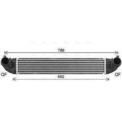 AVA Intercooler AVA QUALITY COOLING OL4720 OE Ref 13481259