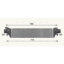 AVA Intercooler AVA QUALITY COOLING OL4725 OE Ref 13440206