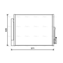 AVA AC Condenser AVA QUALITY COOLING OL5560D OE Ref 13436107