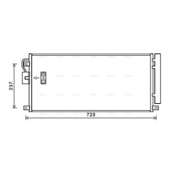 AC Condenser AVA QUALITY COOLING OL5638D OE Ref 1850336