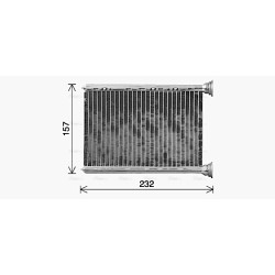 AVA Heater Matrix AVA QUALITY COOLING OL6745 OE Ref 39068822