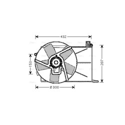 AVA Radiator Fan AVA QUALITY COOLING OL7510 OE Ref 1314 534