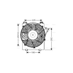 AVA Radiator Fan AVA QUALITY COOLING OL7518 OE Ref 24445192