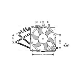 AVA Radiator Fan AVA QUALITY COOLING OL7521 OE Ref 1341 334