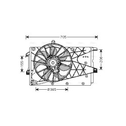 AVA Radiator Fan AVA QUALITY COOLING OL7526 OE Ref 1314965