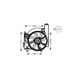 AVA Radiator Fan AVA QUALITY COOLING OL7531 OE Ref 1314557
