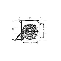 AVA Radiator Fan AVA QUALITY COOLING OL7534 OE Ref 1341 348
