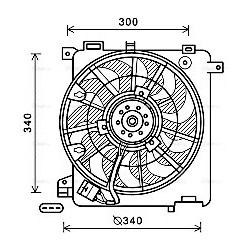 AVA Radiator Fan AVA QUALITY COOLING OL7635 OE Ref 6341172