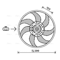 AVA Radiator Fan AVA QUALITY COOLING OL7652 OE Ref 1341051