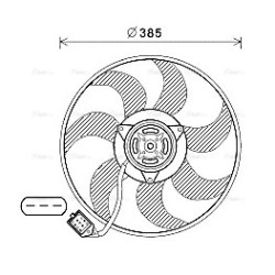 AVA Radiator Fan AVA QUALITY COOLING OL7670 OE Ref 1341337