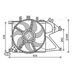 AVA Radiator Fan AVA QUALITY COOLING OL7672 OE Ref 24421234
