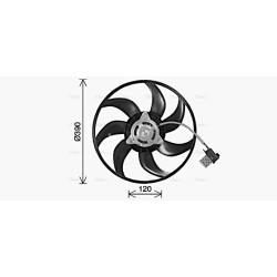 AVA Radiator Fan AVA QUALITY COOLING OL7714 OE Ref 1341 334