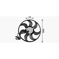 AVA Radiator Fan AVA QUALITY COOLING OL7736 OE Ref 1341372