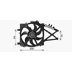AVA Radiator Fan AVA QUALITY COOLING OL7741 OE Ref 1341388