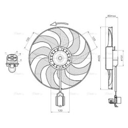 AVA Radiator Fan AVA QUALITY COOLING OL7751 OE Ref 13267641