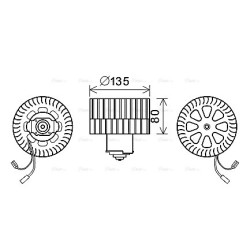 AVA Heater Blower Motor AVA QUALITY COOLING OL8632 OE Ref 1808082