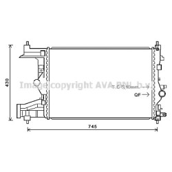 AVA Radiator AVA QUALITY COOLING OLA2485 OE Ref 13267656
