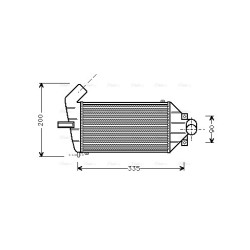 Intercooler AVA QUALITY COOLING OLA4262 OE Ref 1300 405
