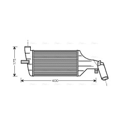 AVA Intercooler AVA QUALITY COOLING OLA4325 OE Ref 1302244