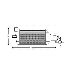 AVA Intercooler AVA QUALITY COOLING OLA4374 OE Ref 1302243