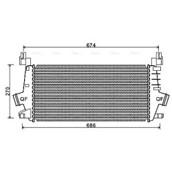 Intercooler AVA QUALITY COOLING OLA4548 OE Ref 13267646