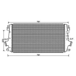 AVA Intercooler AVA QUALITY COOLING OLA4550 OE Ref 13267647