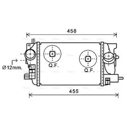 AVA Intercooler AVA QUALITY COOLING OLA4575 OE Ref 1302214