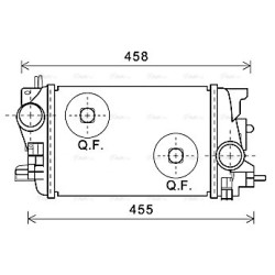 Intercooler AVA QUALITY COOLING OLA4592 OE Ref 13283253
