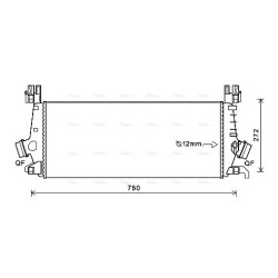 AVA Intercooler AVA QUALITY COOLING OLA4648 OE Ref 13393988