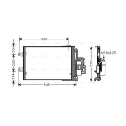 AVA AC Condenser AVA QUALITY COOLING OLA5385D OE Ref 13189080