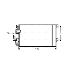 AVA AC Condenser AVA QUALITY COOLING OLA5390D OE Ref 13192901