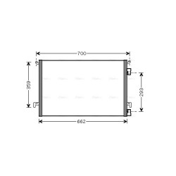 AVA AC Condenser AVA QUALITY COOLING OLA5397 OE Ref 13114943