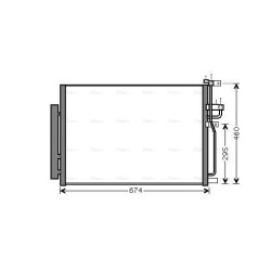 AC Condenser AVA QUALITY COOLING OLA5436D OE Ref 4803 973