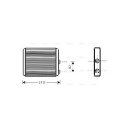 AVA Heater Matrix AVA QUALITY COOLING OLA6353 OE Ref 93175260
