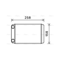 AVA Heater Matrix AVA QUALITY COOLING OLA6677 OE Ref 1618 297